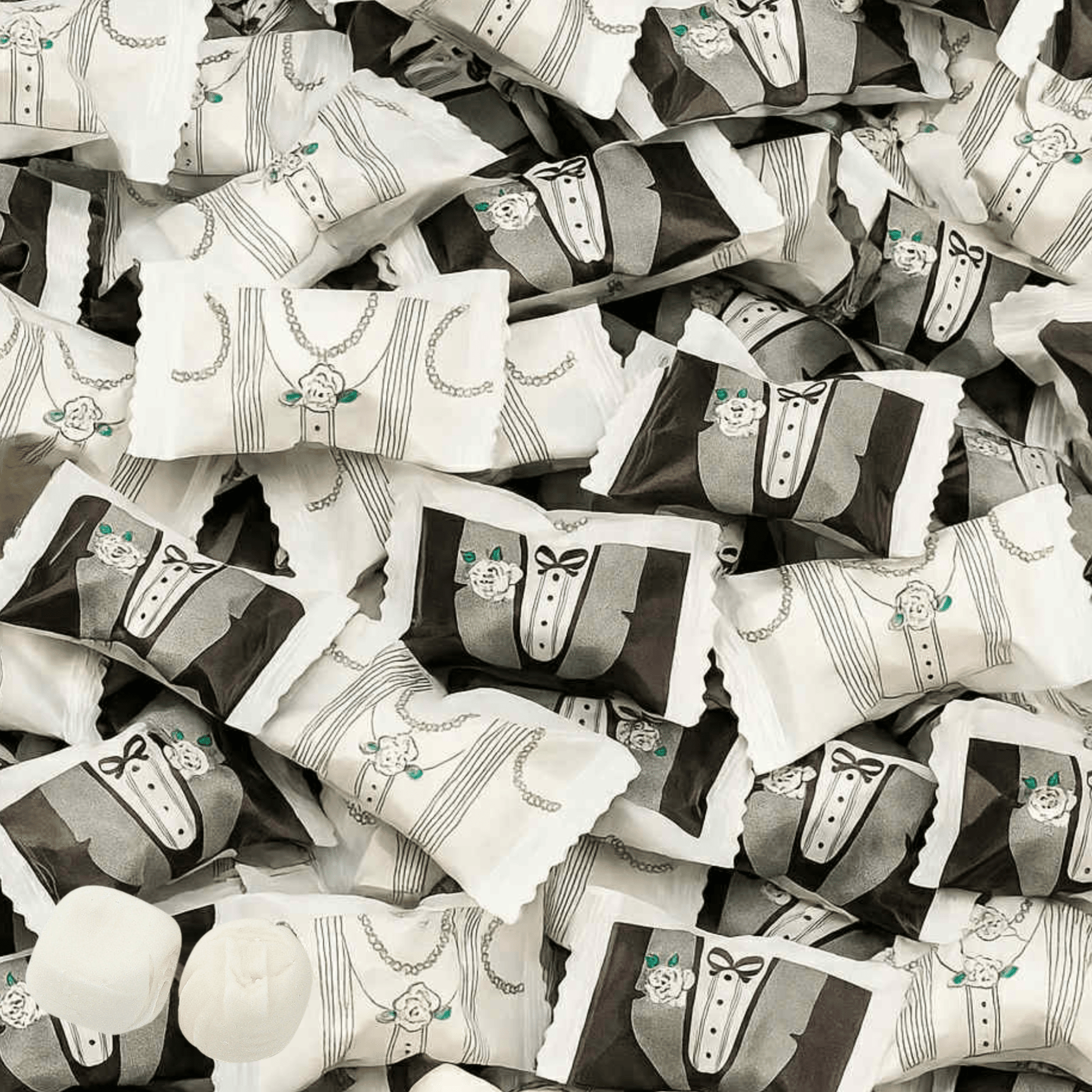 Wedding Butter Mints Individually Wrapped Bulk – 216ct White Buttermints Individually Wrapped for Wedding Favors, Reception Candy, Bridal Shower Mints Perfecto Dulces Para Boda - Tree Treasures