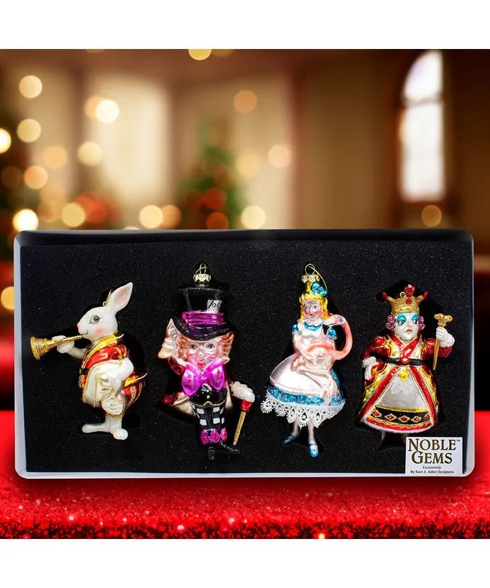 Wonderland Glass Ornament Gift Set – 5"–5.5" – Noble Gems - Tree Treasures