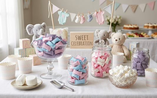 Baby Shower Candy Table Ideas with Buttermints