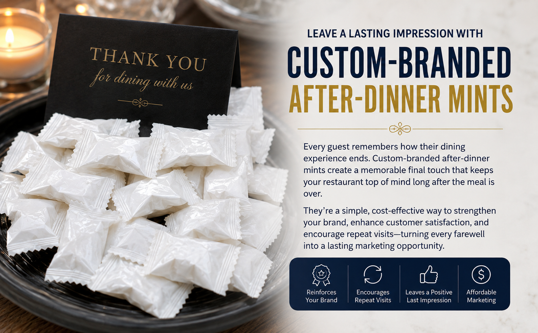After-Dinner Mints: Why Every Restaurant Should Offer Custom-Branded Mints