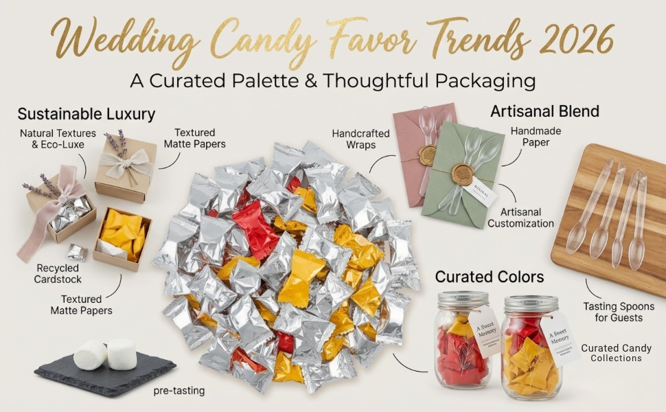 Wedding Candy Favor Packaging Trends for 2026