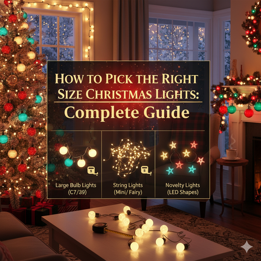 How to Pick the Right Size Christmas Lights: Complete Guide