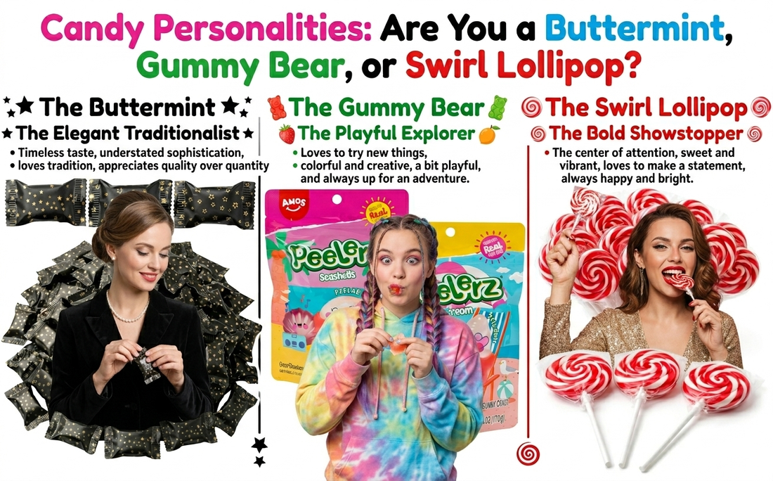 Candy Personalities: Are You a Buttermint, Gummy Bear, or Swirl Lollipop?