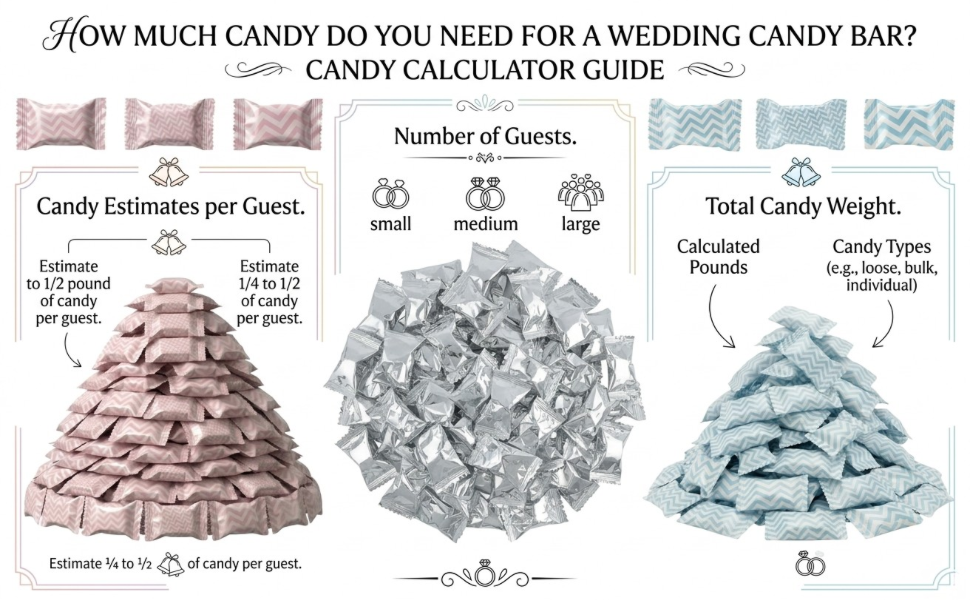 How Much Candy Do You Need for a Wedding Candy Bar?