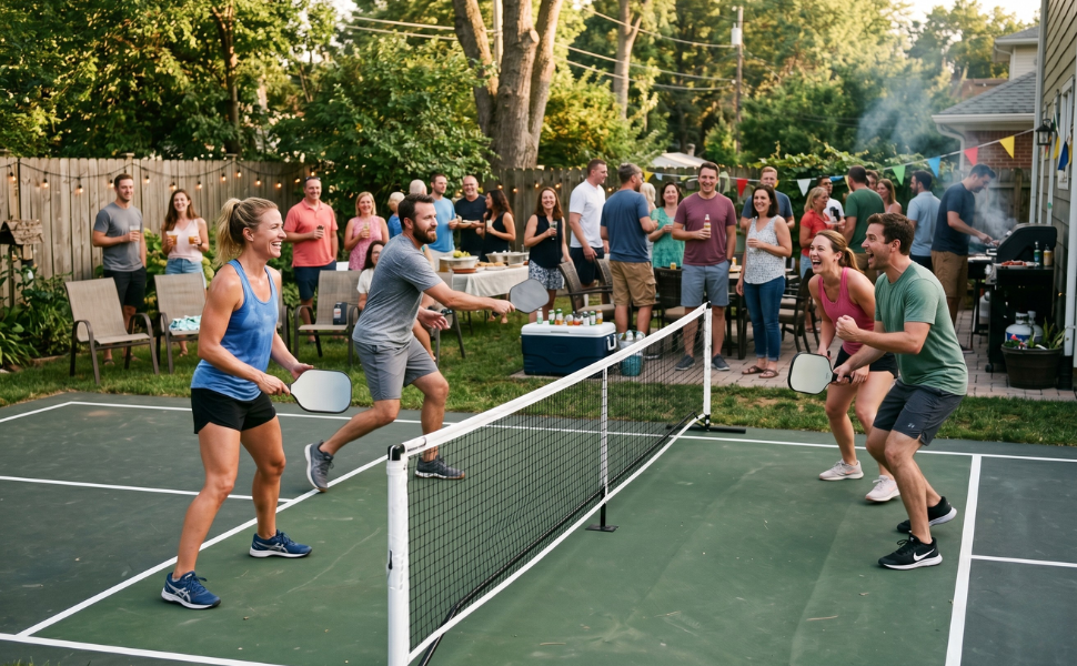 How to Host the Ultimate Backyard Pickleball Party This Summer