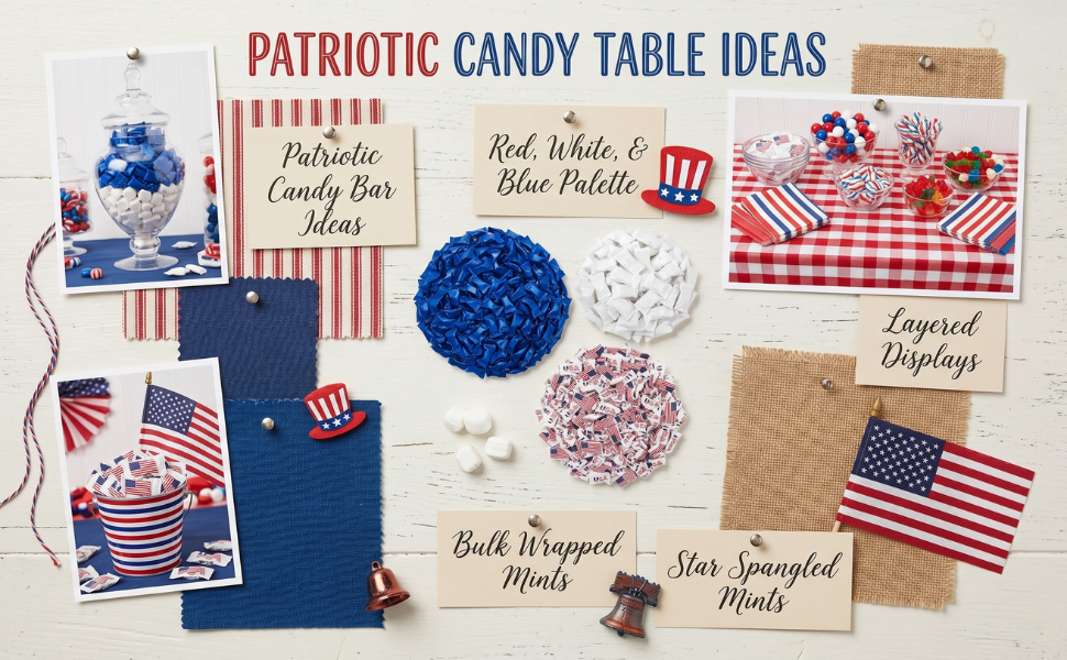 Patriotic Candy Table Ideas Guests Will Actually Remember