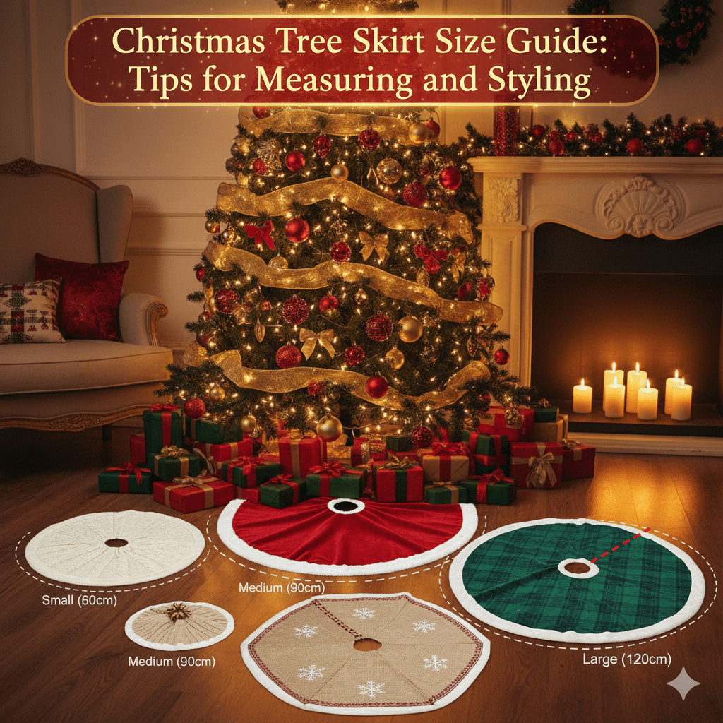 Christmas Tree Skirt Size Guide Tips for Measuring and Styling Tree