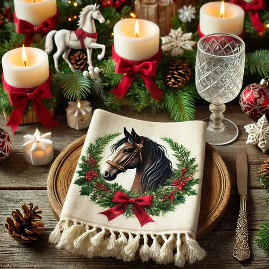 Why Christmas Horse Napkins Should Deck Your Holiday Table - Tree Treasures