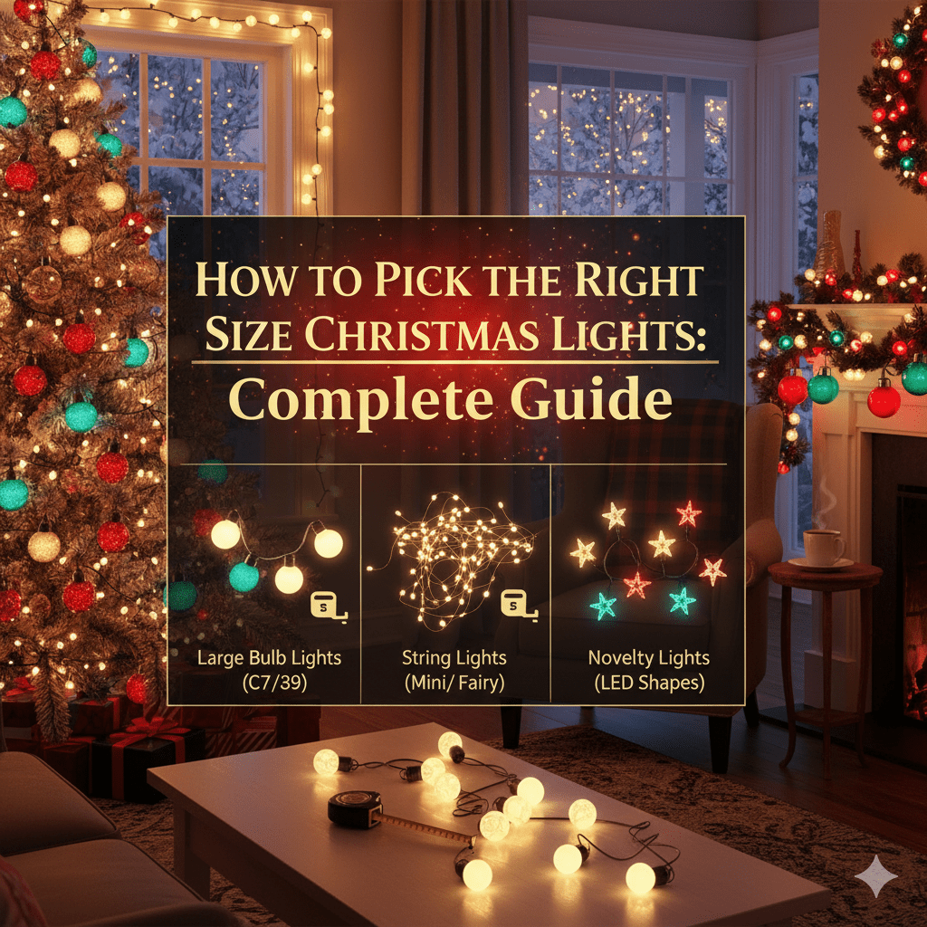 How to Pick the Right Size Christmas Lights: Complete Guide - Tree Treasures