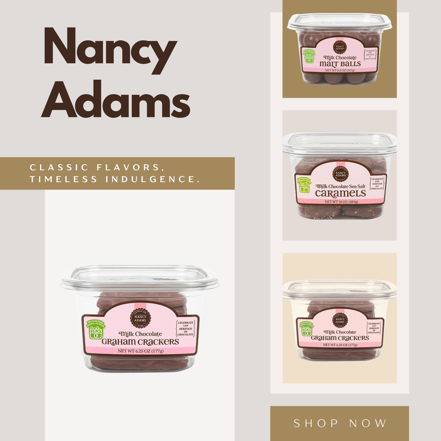 Nancy Adams Chocolate & Nut Mixes - Tree Treasures