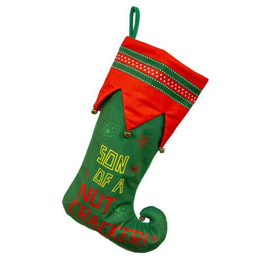 19" Elf The Movie™ Son Of A Nut Nutcracker Stocking - Tree Treasures