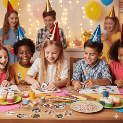 200 Realistic Cat Stickers – Bulk Round Kitty Stickers for Kids, Cat Birthday Party Supplies, Classroom Rewards, School Supplies, Scrapbooking & Crafts - Tree Treasures