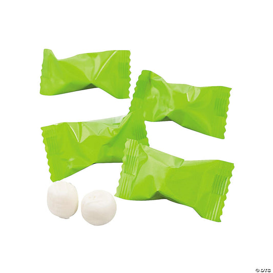 216 - Count Lime Green Buttermints – Individually Wrapped Christmas Candy for Holiday Parties, Buffets & Gifts - Tree Treasures