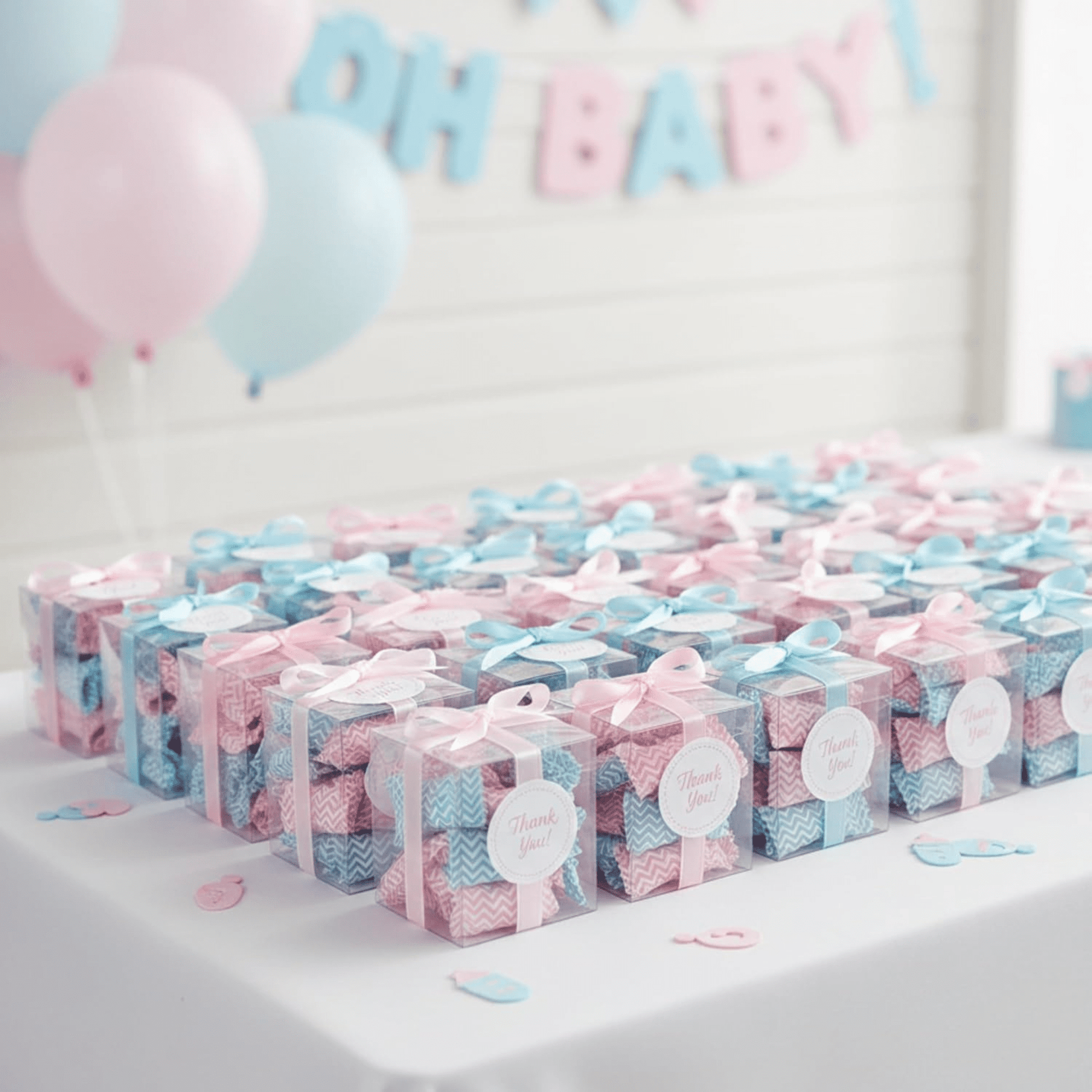 216ct Blue and Pink Candy Buttermints – Individually Wrapped Candy for Gender Reveal, Baby Shower Favors, Graduation, and Party Sweets - Tree Treasures