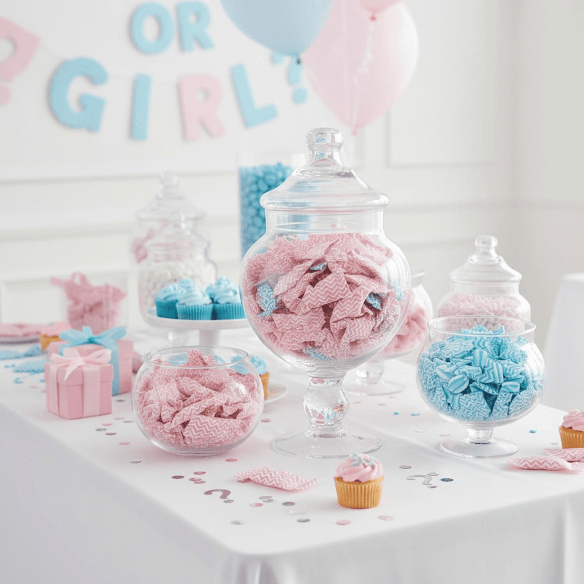 216ct Blue and Pink Candy Buttermints – Individually Wrapped Candy for Gender Reveal, Baby Shower Favors, Graduation, and Party Sweets - Tree Treasures