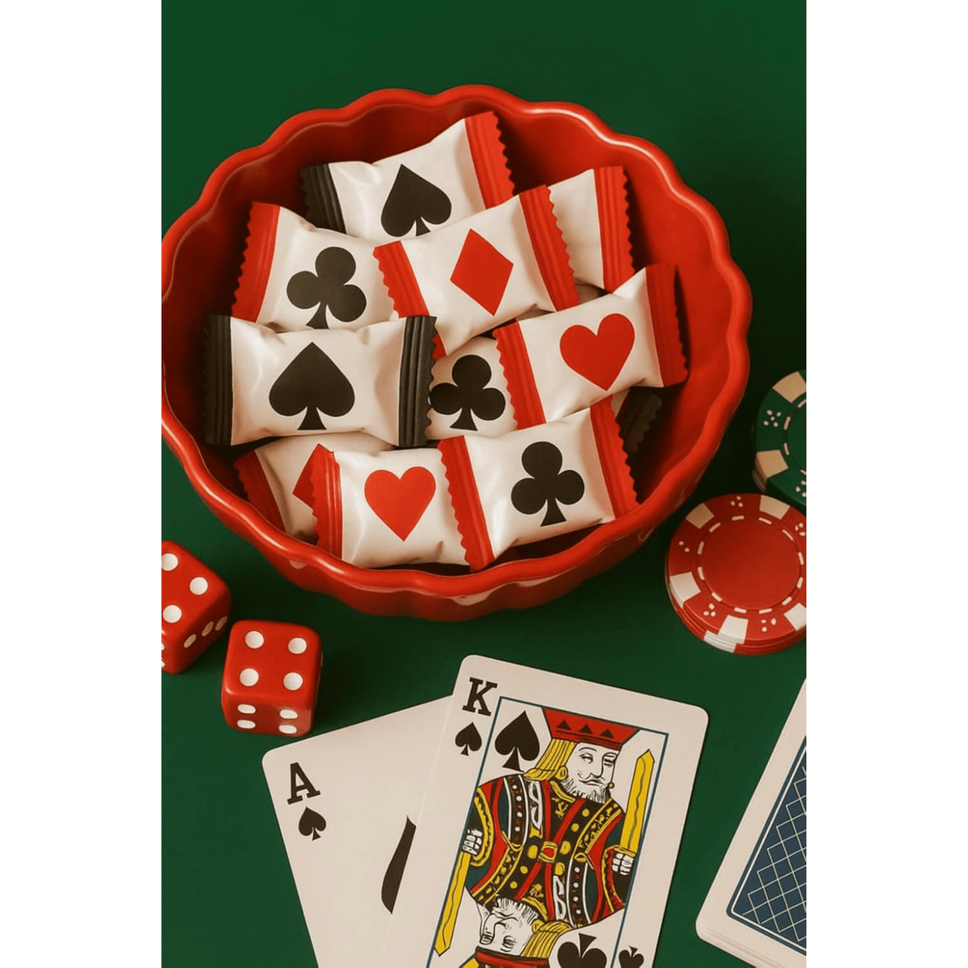 216ct Bulk Casino Buttermints – Individually Wrapped Mint Candy for Poker Nights, Casino Party Favors, Vegas Theme Decorations, Game Night Snacks, Graduation Candy Buffets, Bachelor Parties, Birthday Celebrations, and Event Table Treats - Tree Treasures