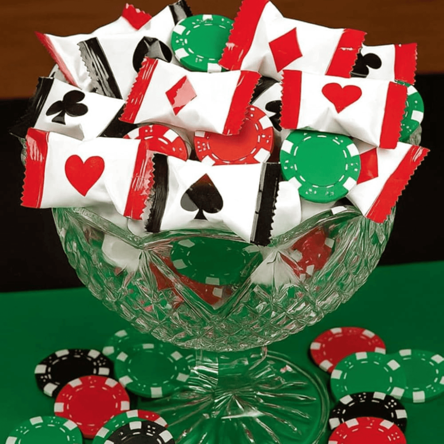 216ct Bulk Casino Buttermints – Individually Wrapped Mint Candy for Poker Nights, Casino Party Favors, Vegas Theme Decorations, Game Night Snacks, Graduation Candy Buffets, Bachelor Parties, Birthday Celebrations, and Event Table Treats - Tree Treasures