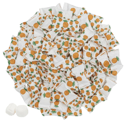 216ct Bulk Summer Butter mints – Individually Wrapped Butter Mints for Tropical Candy Buffets, Beach Parties, and Celebration Favors, Pineapple Wrapper Mint Flavor - Tree Treasures