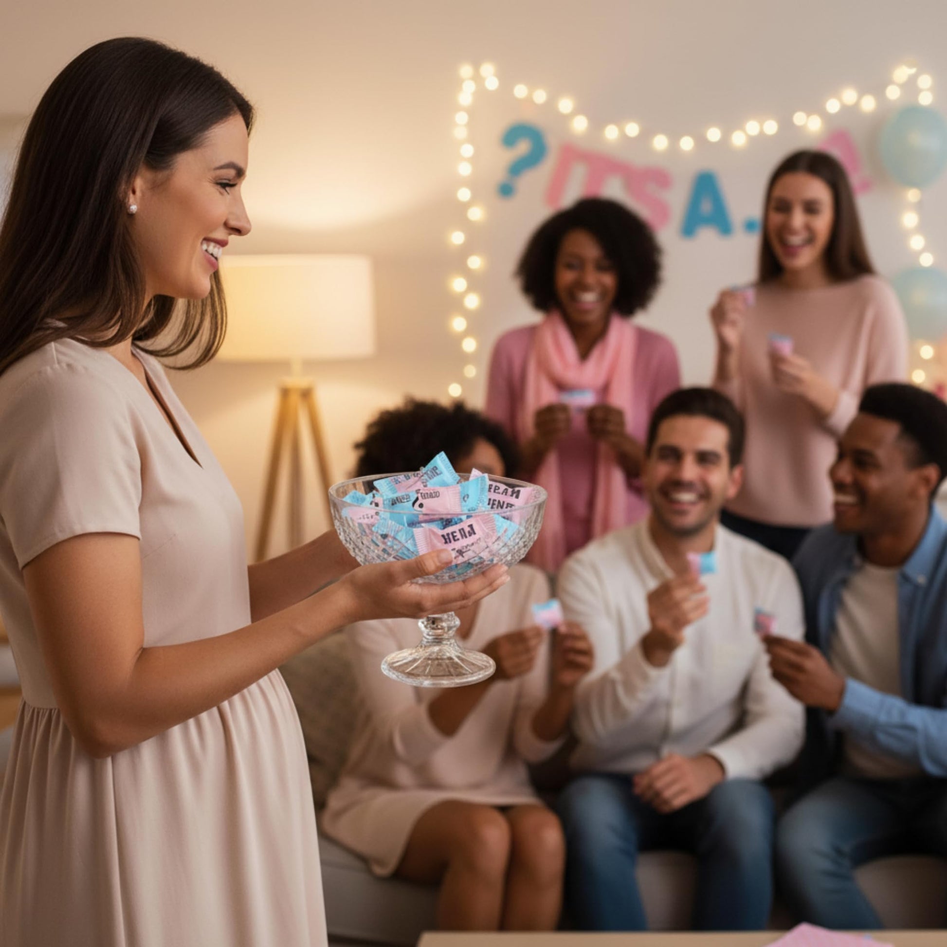 216ct Gender Reveal Buttermints – Individually Wrapped Pink and Blue Candy for Baby Shower Favors, Gender Reveal Snacks, Team Pink and Team Blue - Tree Treasures