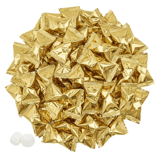 216ct Gold Wrapped Buttermints – Individually Wrapped Butter Mints Bulk for Weddings, Baby Showers, Retirement, Candy Buffets, and Thank You Gifts – Soft Buttermints - Tree Treasures