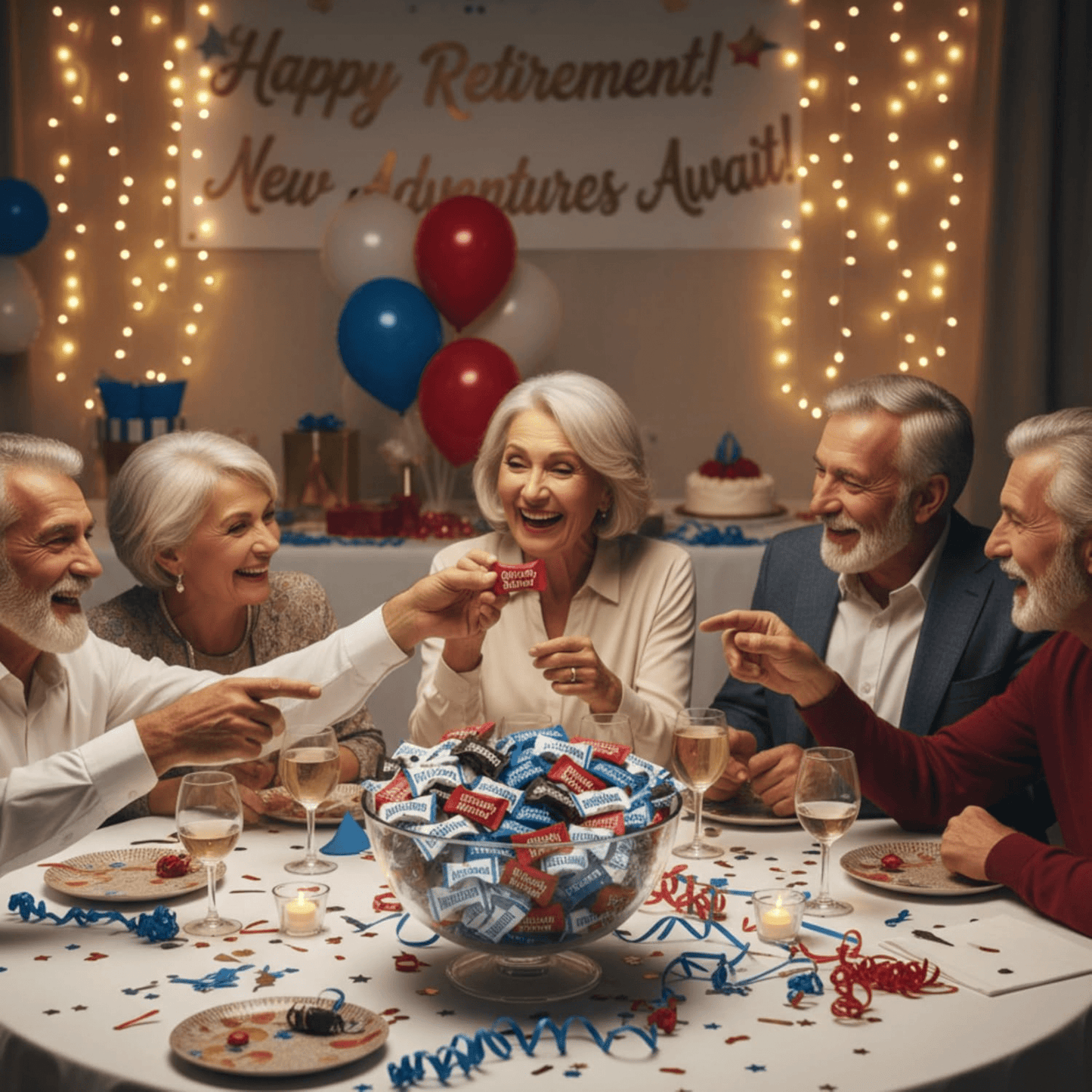 216ct Happy Retirement Mints Buttermints – Individually Wrapped Candy – Retirement Party Favors for Guests – Soft Dinner Mints for Celebrations - Tree Treasures