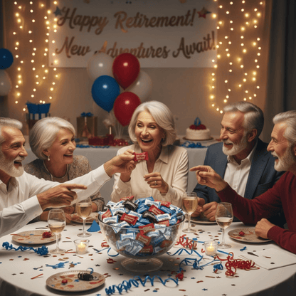 216ct Happy Retirement Mints Buttermints – Individually Wrapped Candy – Retirement Party Favors for Guests – Soft Dinner Mints for Celebrations - Tree Treasures