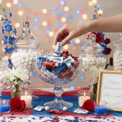 216ct Happy Retirement Mints Buttermints – Individually Wrapped Candy – Retirement Party Favors for Guests – Soft Dinner Mints for Celebrations - Tree Treasures