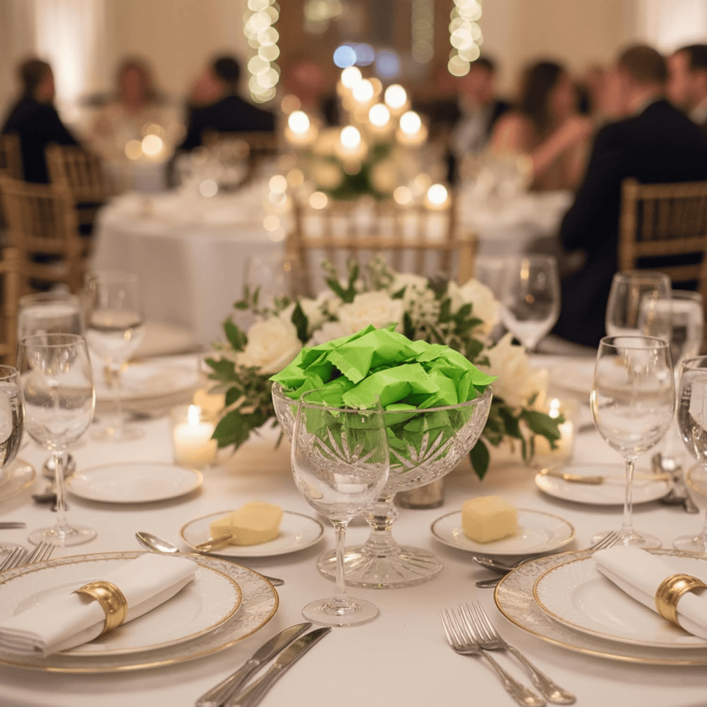 216ct Lime Green Butter Mints Individually Wrapped Bulk – Neon Buttermints for Weddings, Graduation, Candy Buffets and Christmas – Soft Green Mints - Tree Treasures