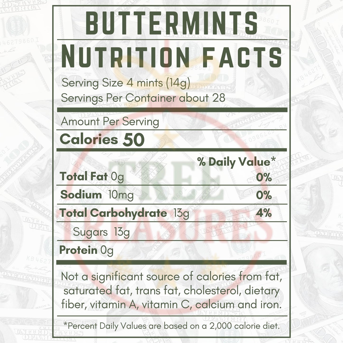 220ct Money Butter Mints – Individually Wrapped Dollar Bill Candy for Casino Night, Money Theme Parties & Party Favors