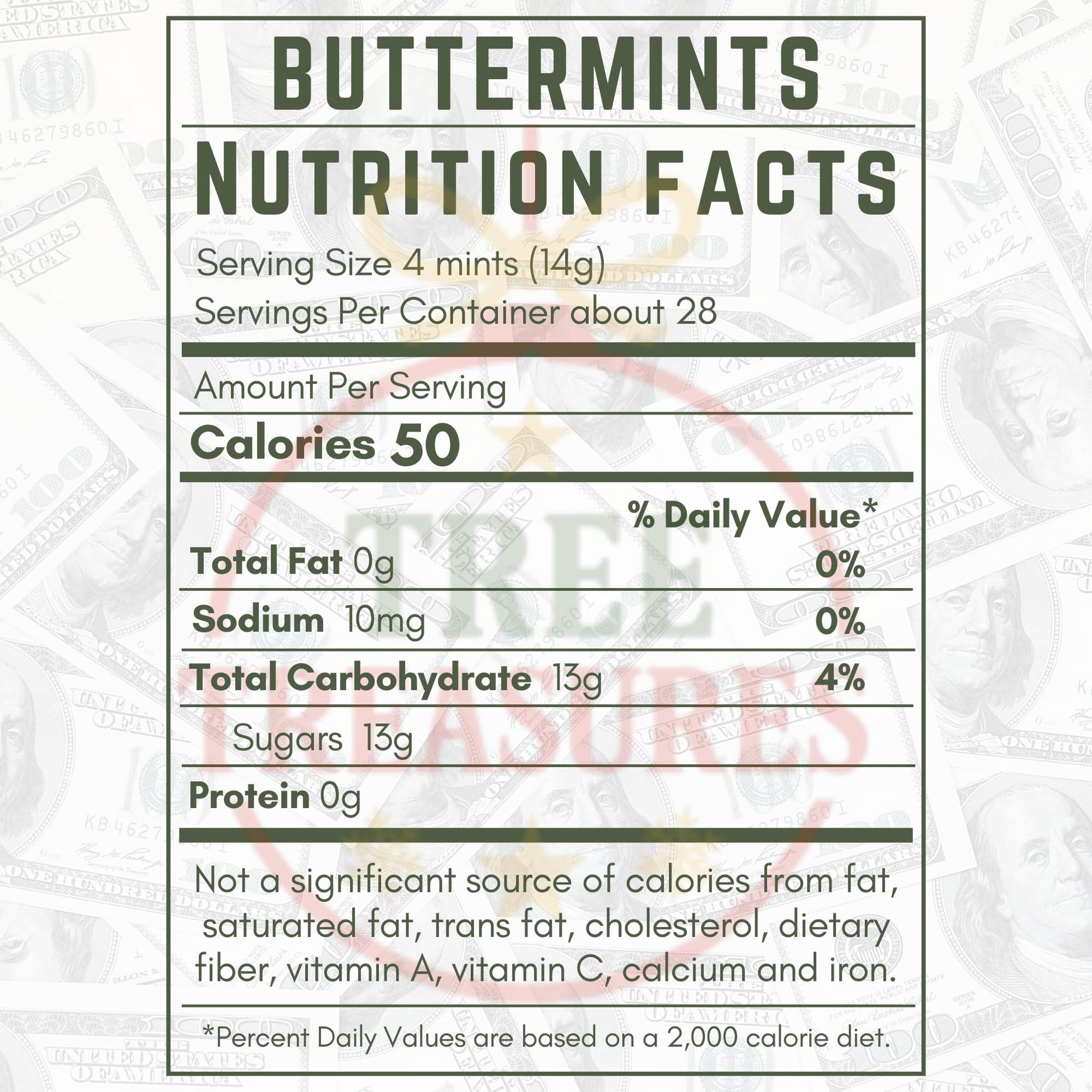 220ct Money Butter Mints – Individually Wrapped Dollar Bill Candy for Casino Night, Money Theme Parties & Party Favors
