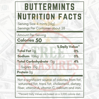 220ct Money Butter Mints – Individually Wrapped Dollar Bill Candy for Casino Night, Money Theme Parties & Party Favors