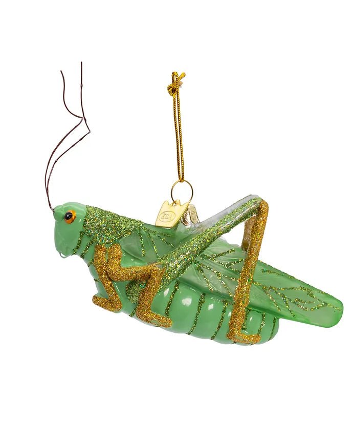 4.25 - Inch Lucky Cricket Glass Ornament – Noble Gems - Tree Treasures