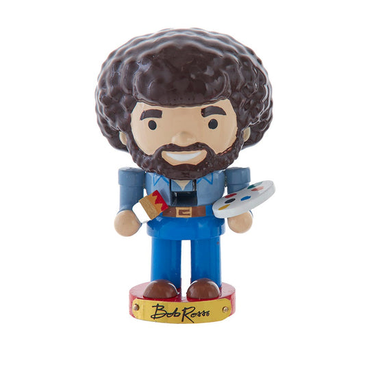 5" Bob Ross® Chubby Nutcracker - Tree Treasures