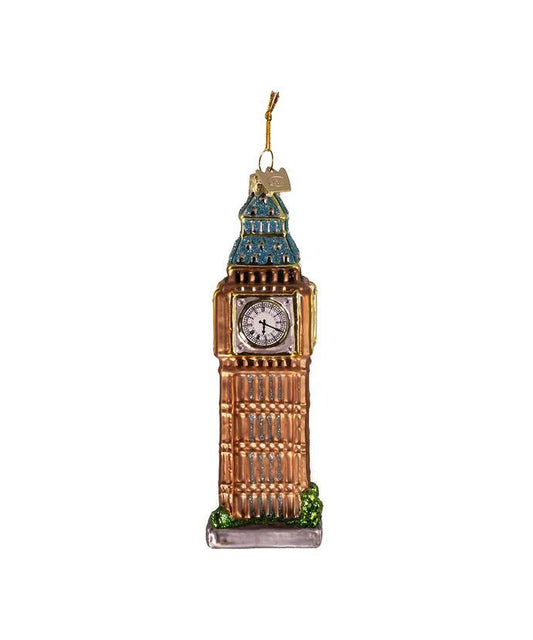 5.5 - Inch Big Ben Glass Ornament – Noble Gems by Kurt Adler - Tree Treasures