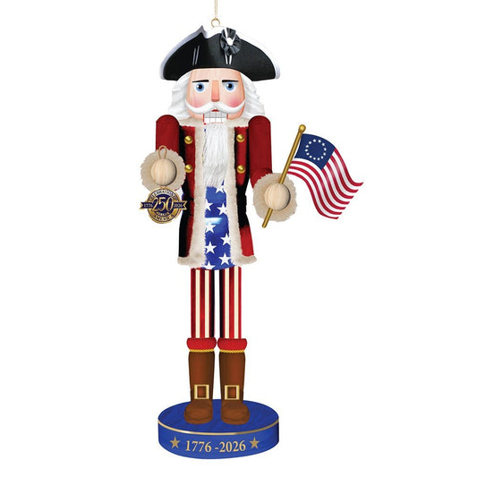 6" 250th Anniversary of America Nutcracker Ornament - Tree Treasures