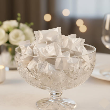 216ct White Buttermints Individually Wrapped – Bulk Wedding Mints, Soft Butter Mints for Candy Buffet, Party Favors & Hospitality