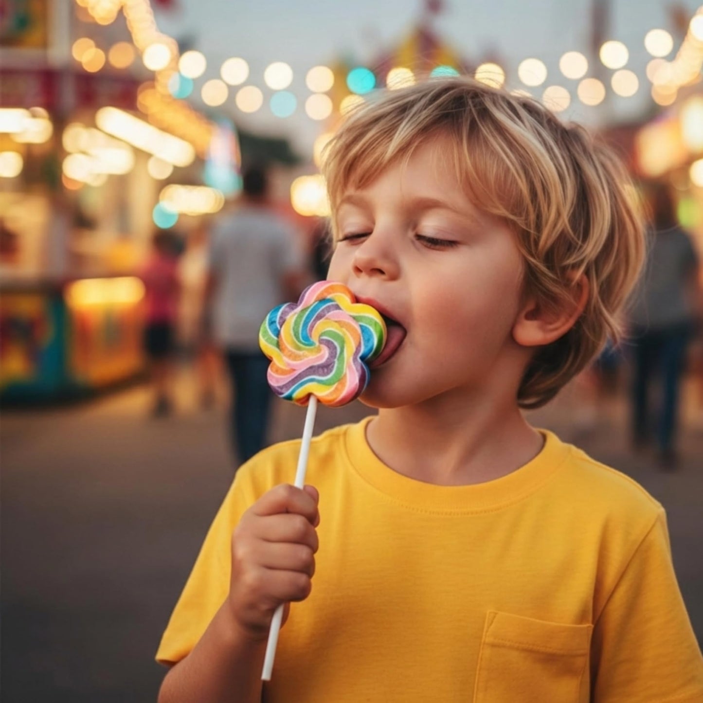 Jumbo Flower Lollipops – Extra Large Rainbow Swirl Suckers, Individually Wrapped Party Favors for Birthdays, Garden & Spring Events (24 Pack)