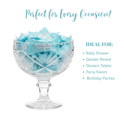 216ct Blue Buttermints Individually Wrapped – Bulk Baby Boy Candy for Baby Showers, Gender Reveal Games & Party Favors