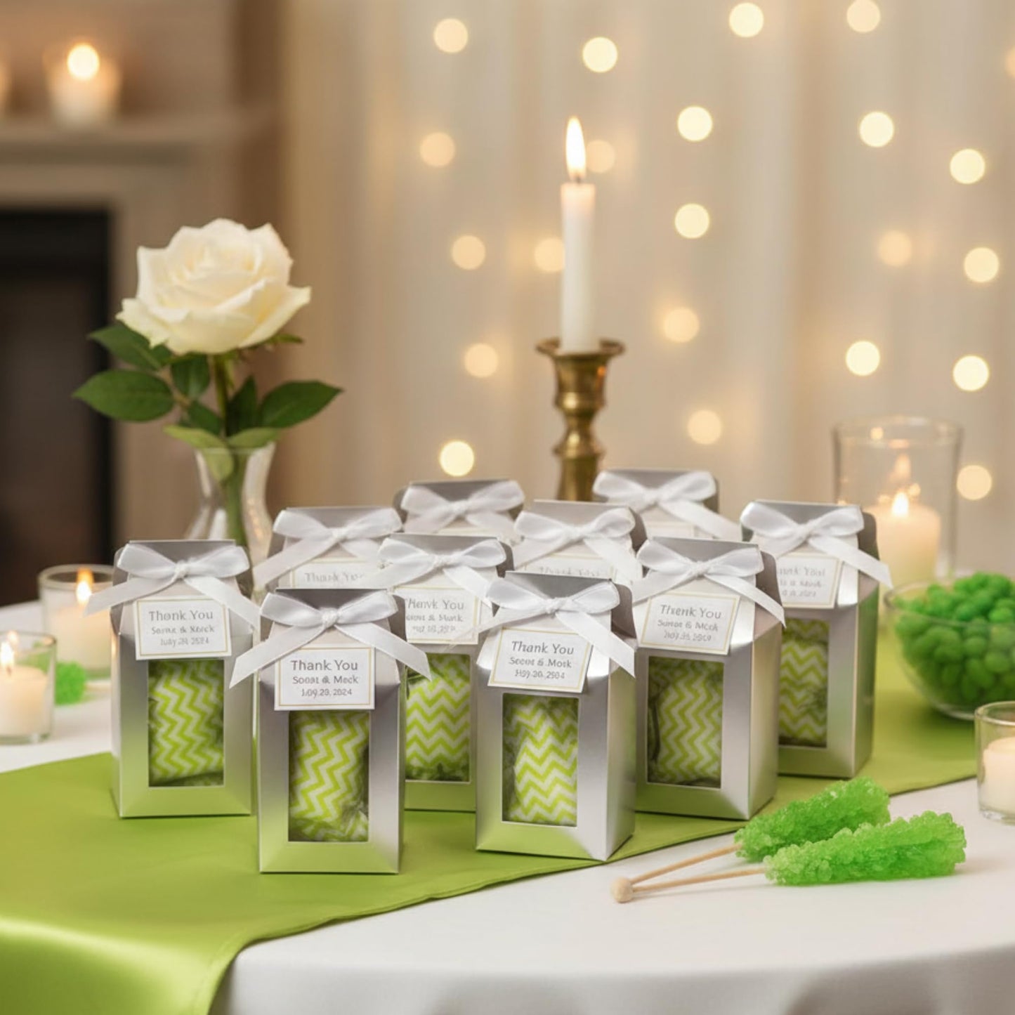 216ct Lime Green Buttermints Individually Wrapped – Bulk Soft Butter Mints for Spring Events, St. Patrick’s Day, Candy Buffets & Party Favors