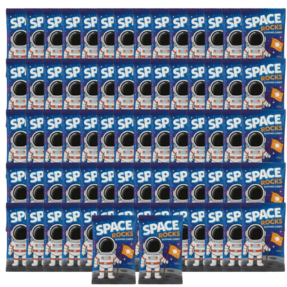 Space Rocks Popping Candy – Space Themed Crackling Candy for Kids, Party Favors & Science Treats (10, 18, 72 Pack)