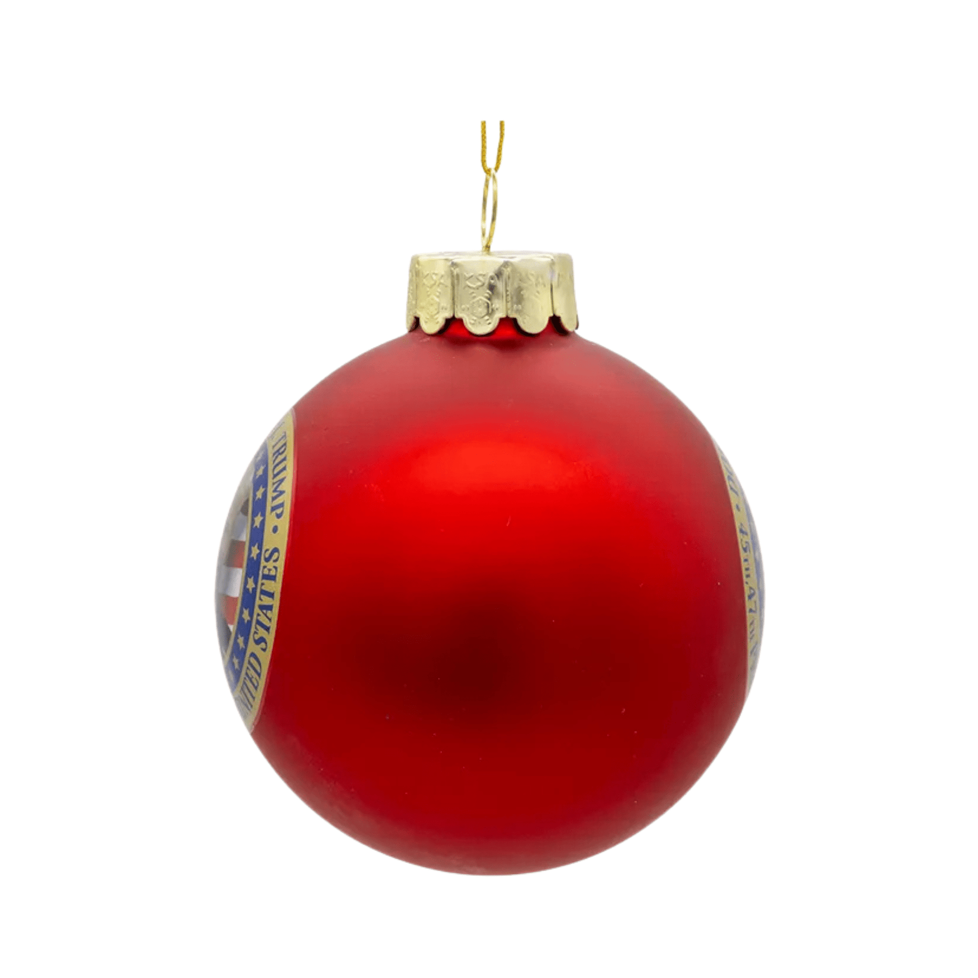 80MM Glass Trump Ball Ornament – Patriotic Christmas Keepsake - Tree Treasures
