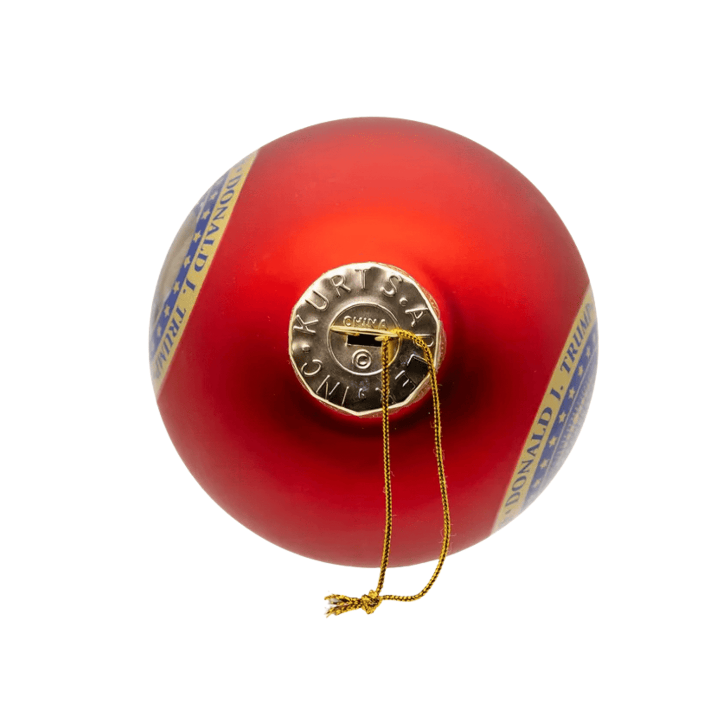 80MM Glass Trump Ball Ornament – Patriotic Christmas Keepsake - Tree Treasures