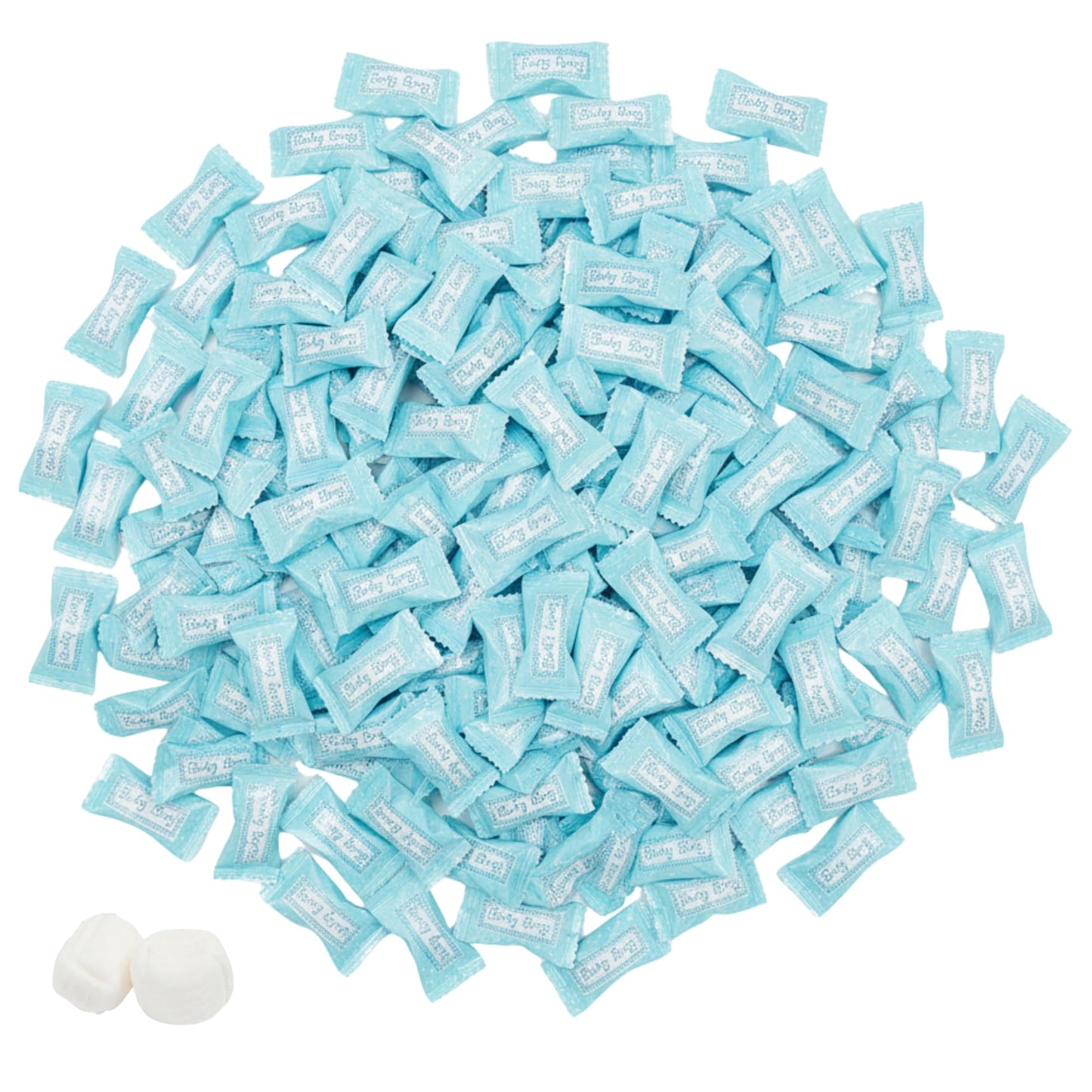 216ct Blue Buttermints Individually Wrapped – Bulk Baby Boy Candy for Baby Showers, Gender Reveal Games & Party Favors