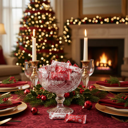 216ct Christmas Buttermints Bulk – Individually Wrapped Snowflake Holiday Candy for Parties, Gift Bags & Candy Buffets
