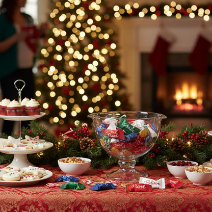 216ct Christmas Buttermints Individually Wrapped – Faith-Based Holiday Candy with “Joy, Peace, Noel, Believe” for Church Events, Gift Bags & Party Favors