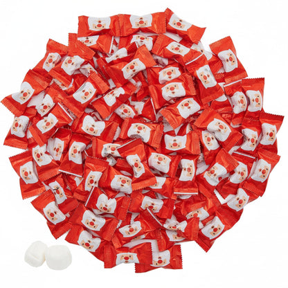 216ct Christmas Buttermints Bulk – Individually Wrapped Santa Holiday Candy for Parties, Gift Bags & Candy Buffets