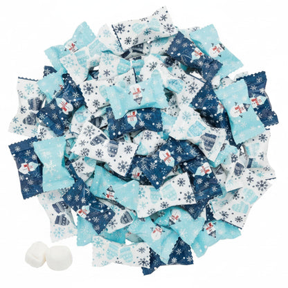 216ct Christmas Buttermints Bulk – Individually Wrapped Snowman & Snowflake Holiday Candy for Parties, Gift Bags & Candy Buffets