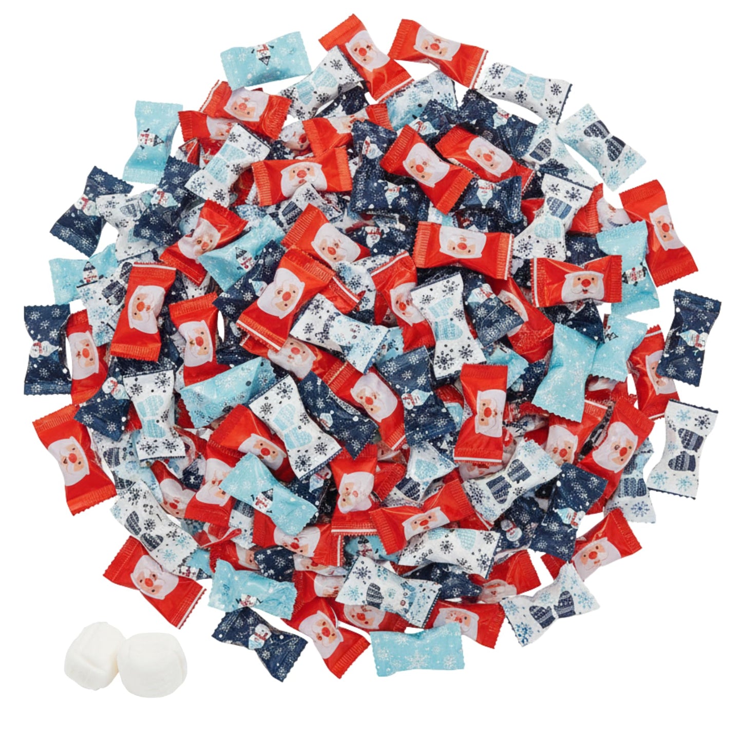216ct Christmas Buttermints Bulk – Individually Wrapped Snowflake & Snowman Candy for Holiday Parties, Weddings, and Gift Bags
