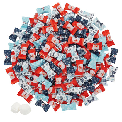 216ct Christmas Buttermints Bulk – Individually Wrapped Snowflake & Snowman Candy for Holiday Parties, Weddings, and Gift Bags