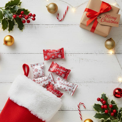 216ct Christmas Buttermints Bulk – Individually Wrapped Snowflake Holiday Candy for Parties, Gift Bags & Candy Buffets